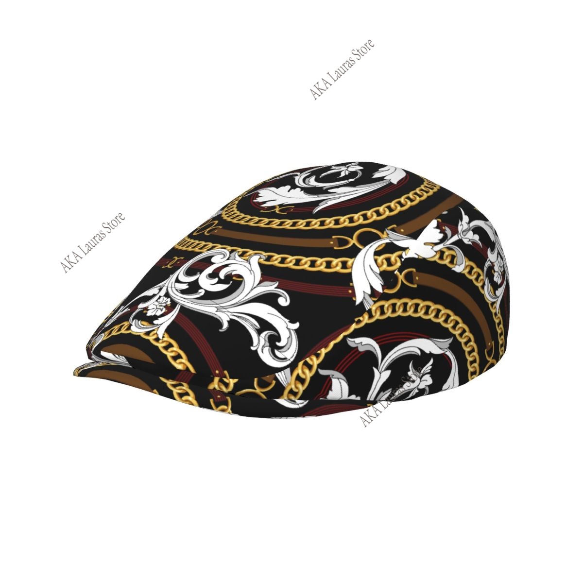 Newsboy Cap Ivy - Berretto Newsboy Oro Barocco Vintage Casual,