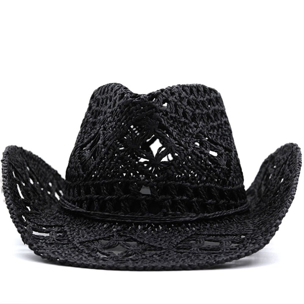 Cowboy Hat Straw - Cappello di paglia vintage a tesa