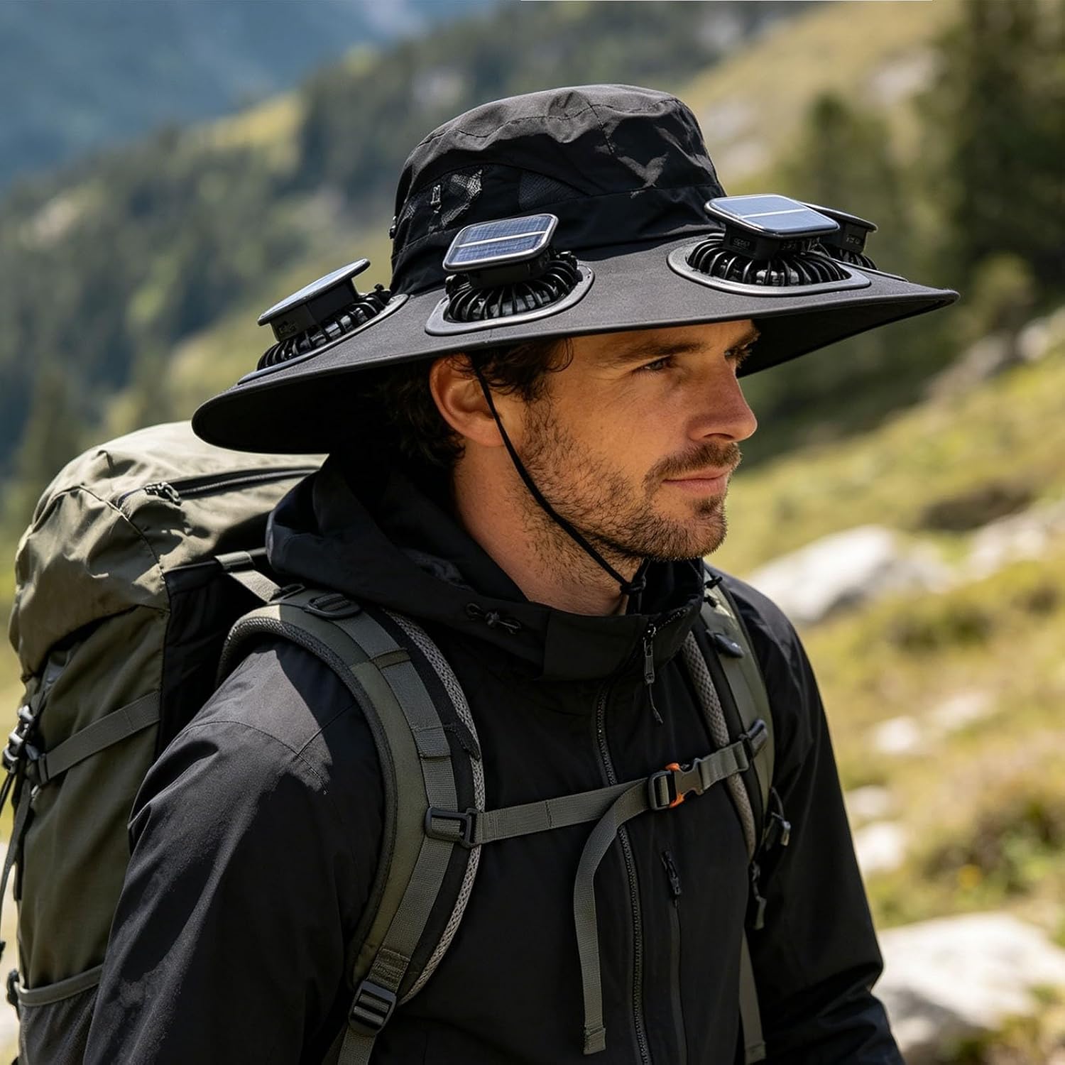 Cappello con 6 ventole solari, - Sun Hat Wide Brim recensione e prezzo